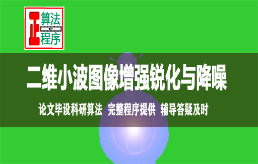 二维小波分析图像分析与处理算法及MATLAB程序视频学习指导