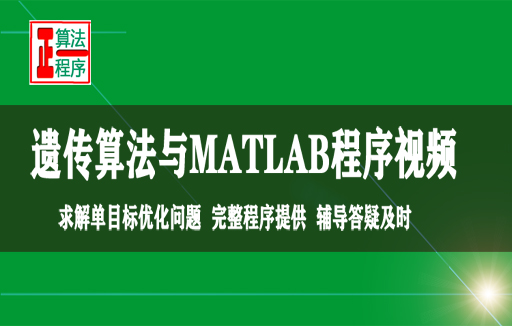 遗传算法GA及其应用与MATLAB程序视频学习指导