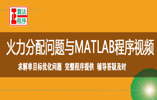 火力目标分配问题与MATLAB程序视频学习指导